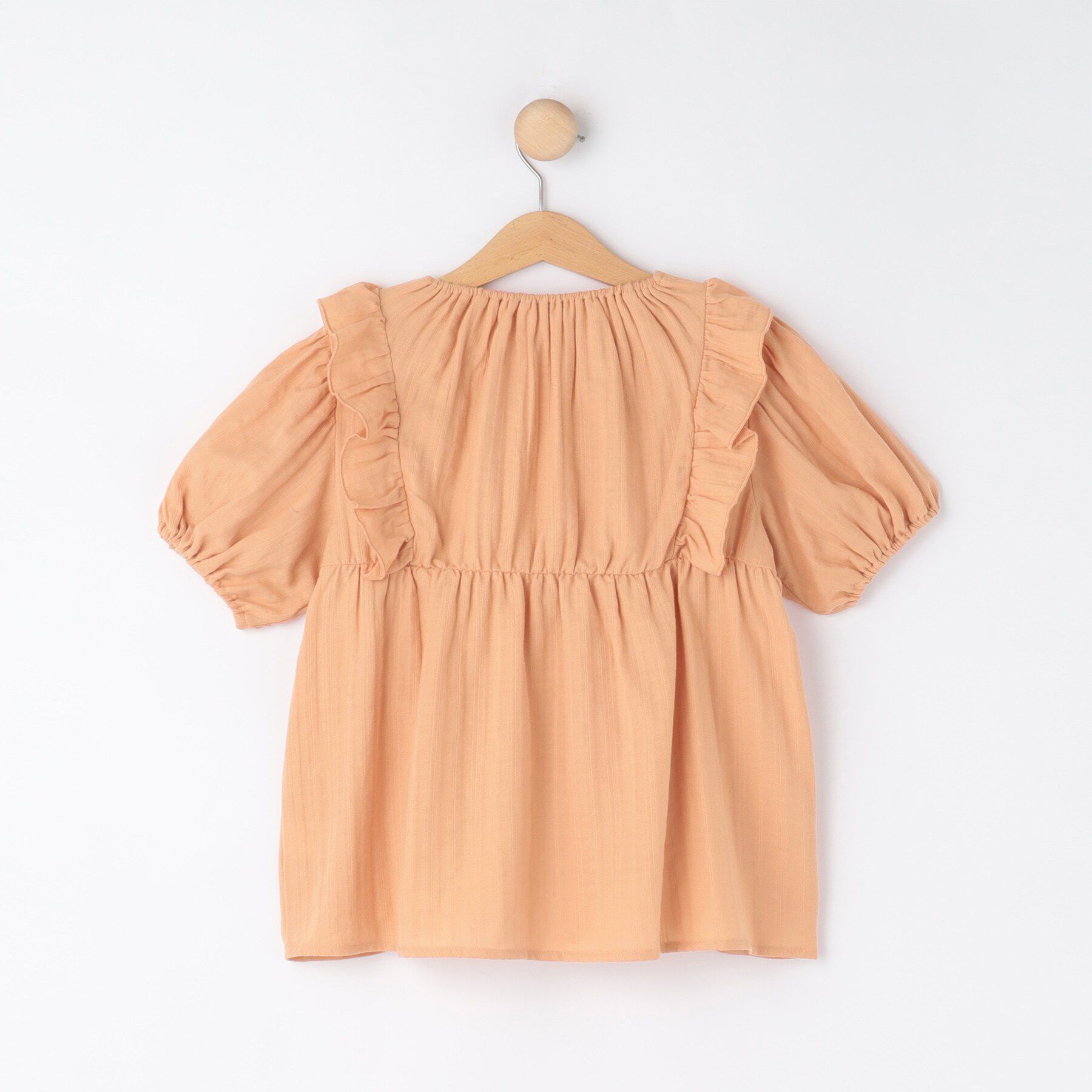 SHOO･LA･RUE「【100-150cm】クロシェチュニックブラウス」|チュニック|