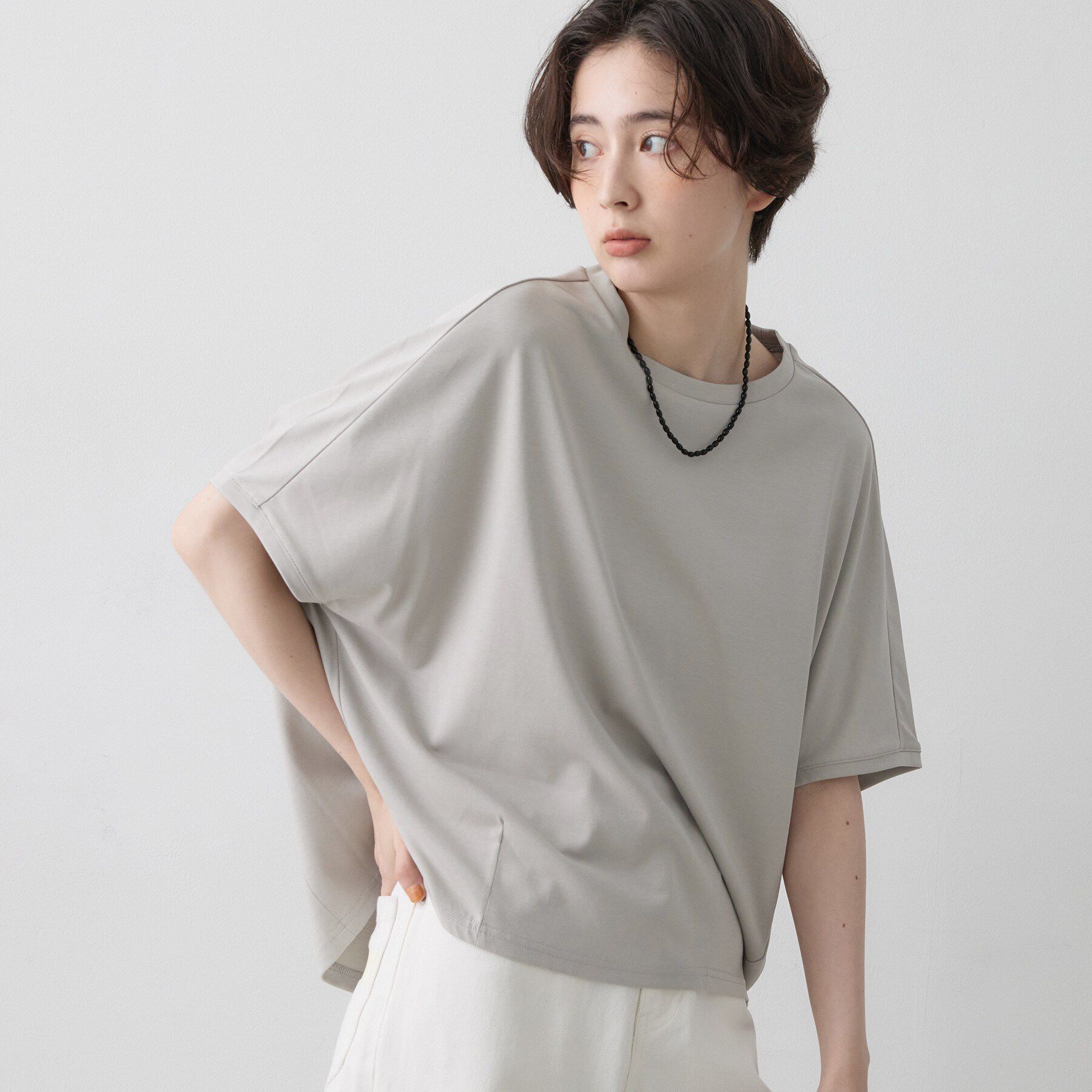 Dessin「【汗シミ防止/UVカット】ドルマンスリーブ プルオーバー」|Tシャツ・カットソー|