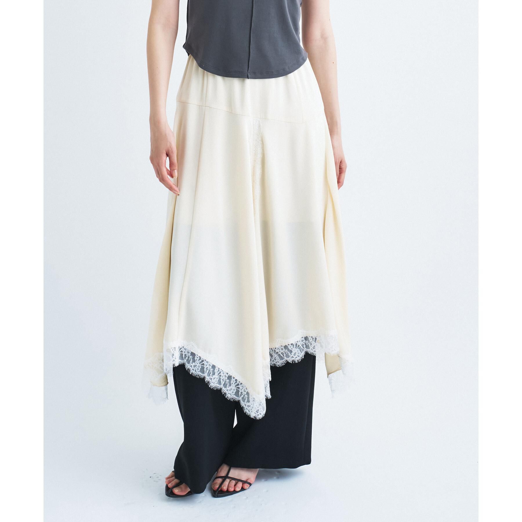 CODE A「lingerie mood lace skirt」|スカート|