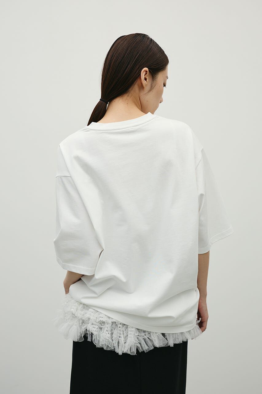 STYLEMIXER「フロッキープリントフラワーT」|Tシャツ・カットソー|