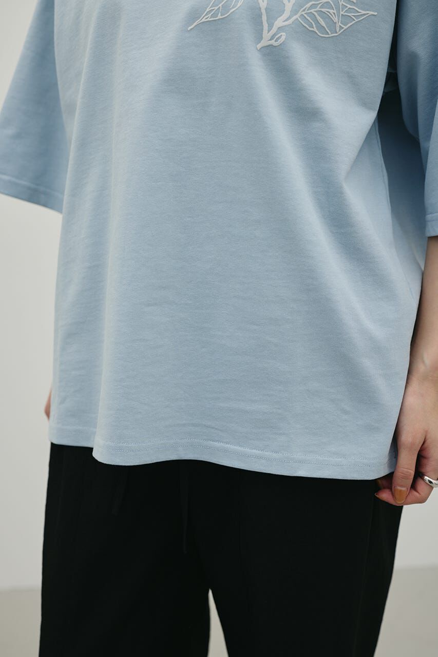 STYLEMIXER「フロッキープリントフラワーT」|Tシャツ・カットソー|