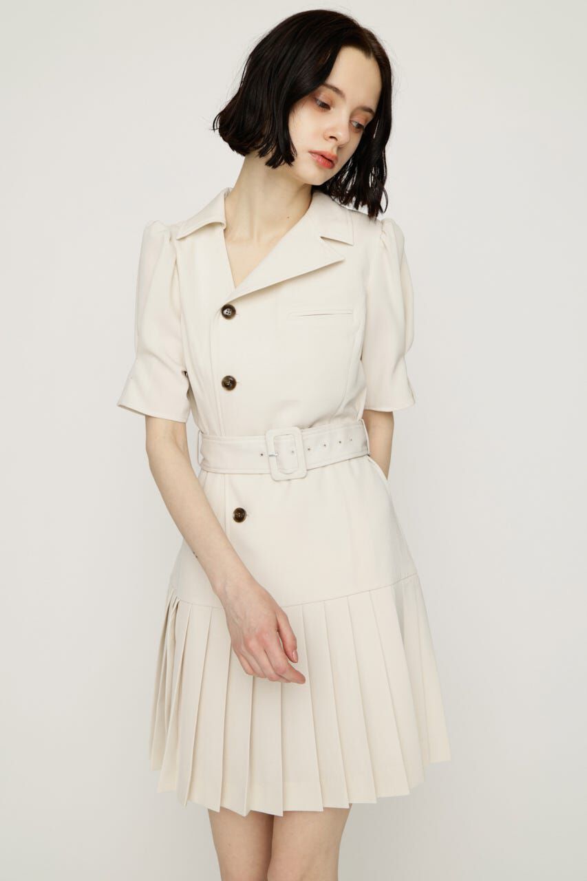 SLY「ASYMMETRY PLEATS ショートワンピース」|ワンピース|