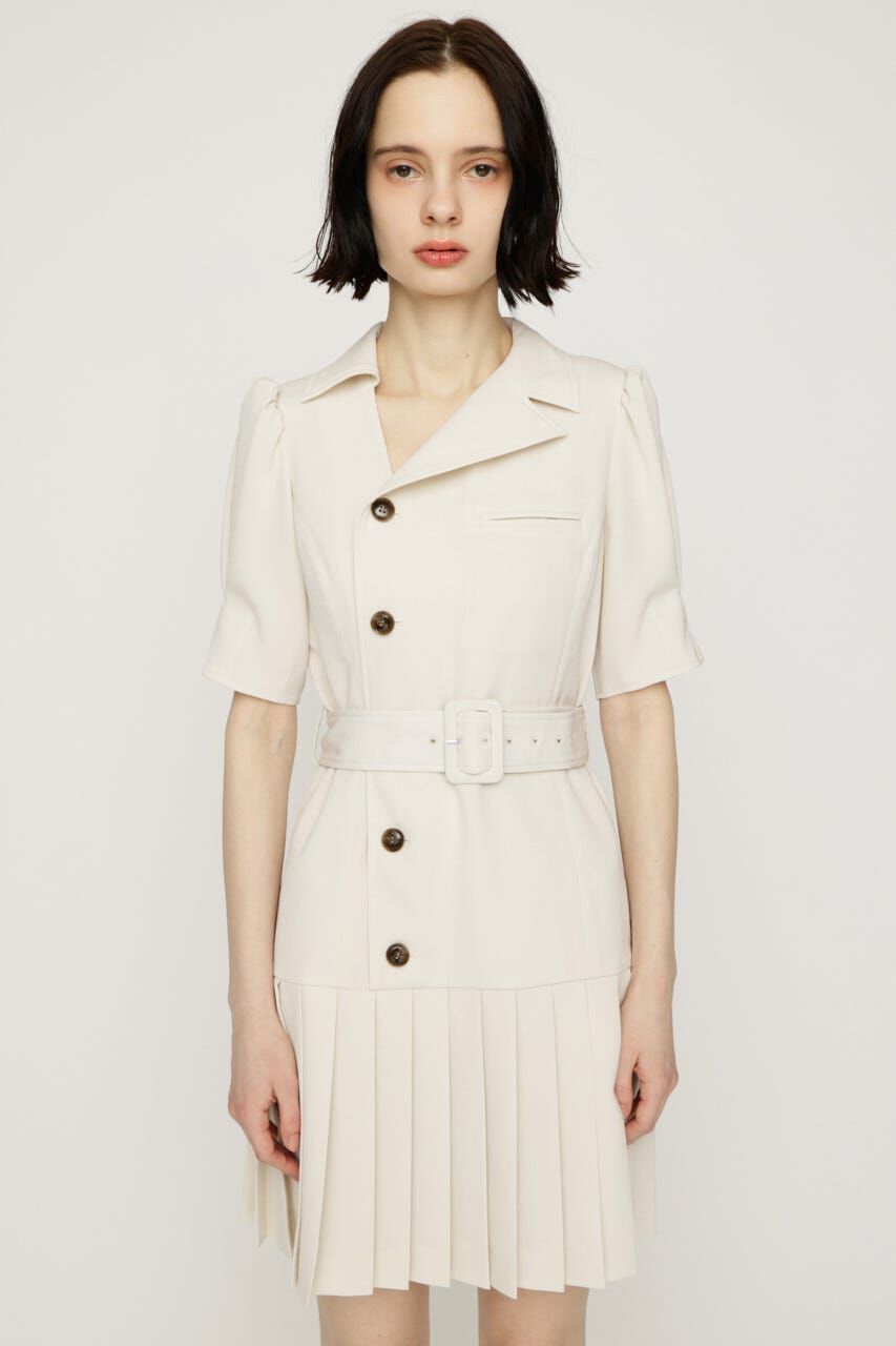 SLY「ASYMMETRY PLEATS ショートワンピース」|ワンピース|