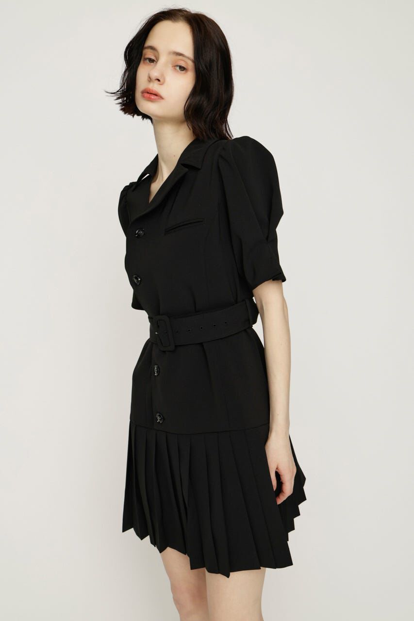 SLY「ASYMMETRY PLEATS ショートワンピース」|ワンピース|