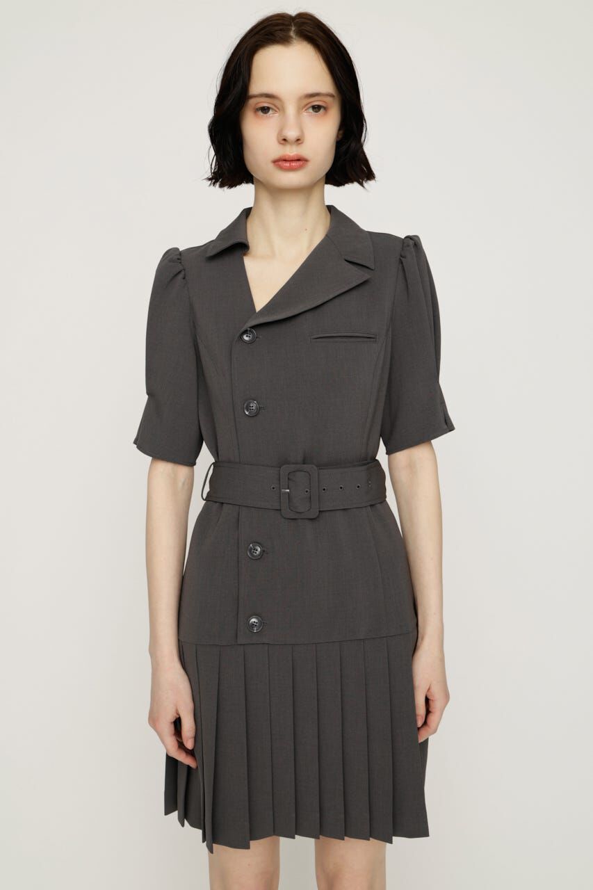SLY「ASYMMETRY PLEATS ショートワンピース」|ワンピース|
