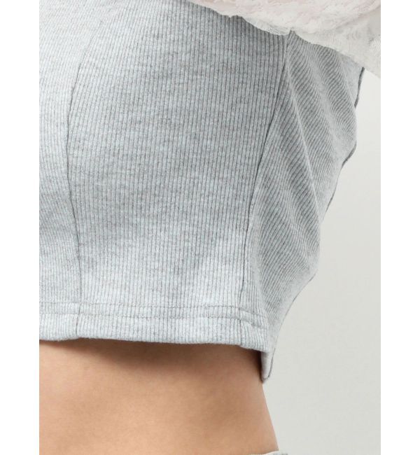RESEXXY「スリーブレースリブカットトップス」|Tシャツ・カットソー|