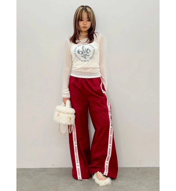EVRIS「シアーロゴトップス」|Tシャツ・カットソー|