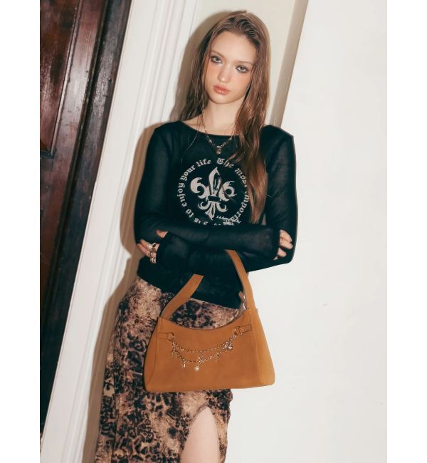 EVRIS「シアーロゴトップス」|Tシャツ・カットソー|