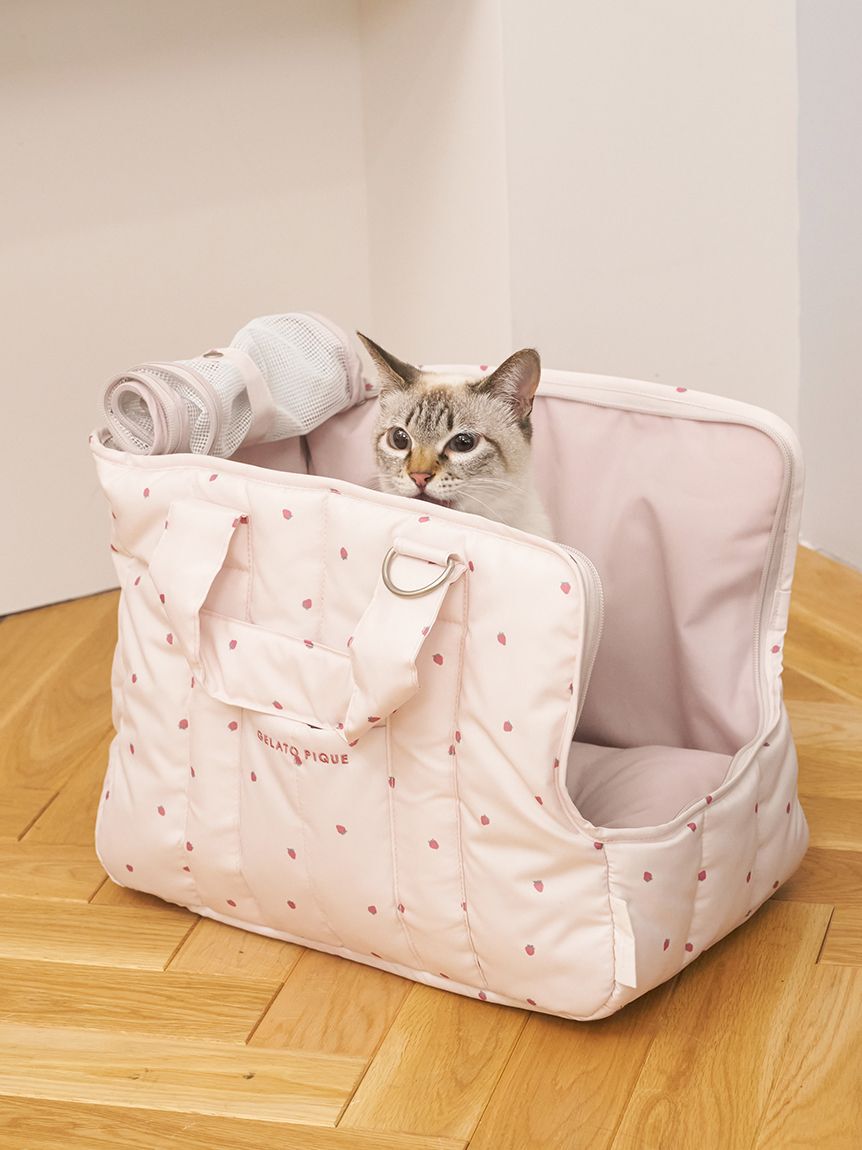  GELATO PIQUE CAT&DOG「【CAT&DOG】ストロベリー柄ミニサイズキャリーバッグ」|その他|PNK