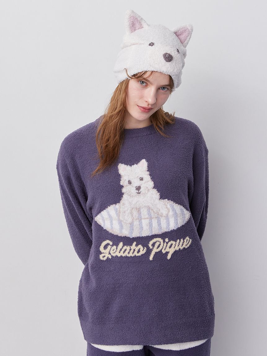 gelato pique Sleep「【Sleep】【UNISEX】ベビモコプレイフルDOG吸水キャップ」|キャップ・キャスケット|