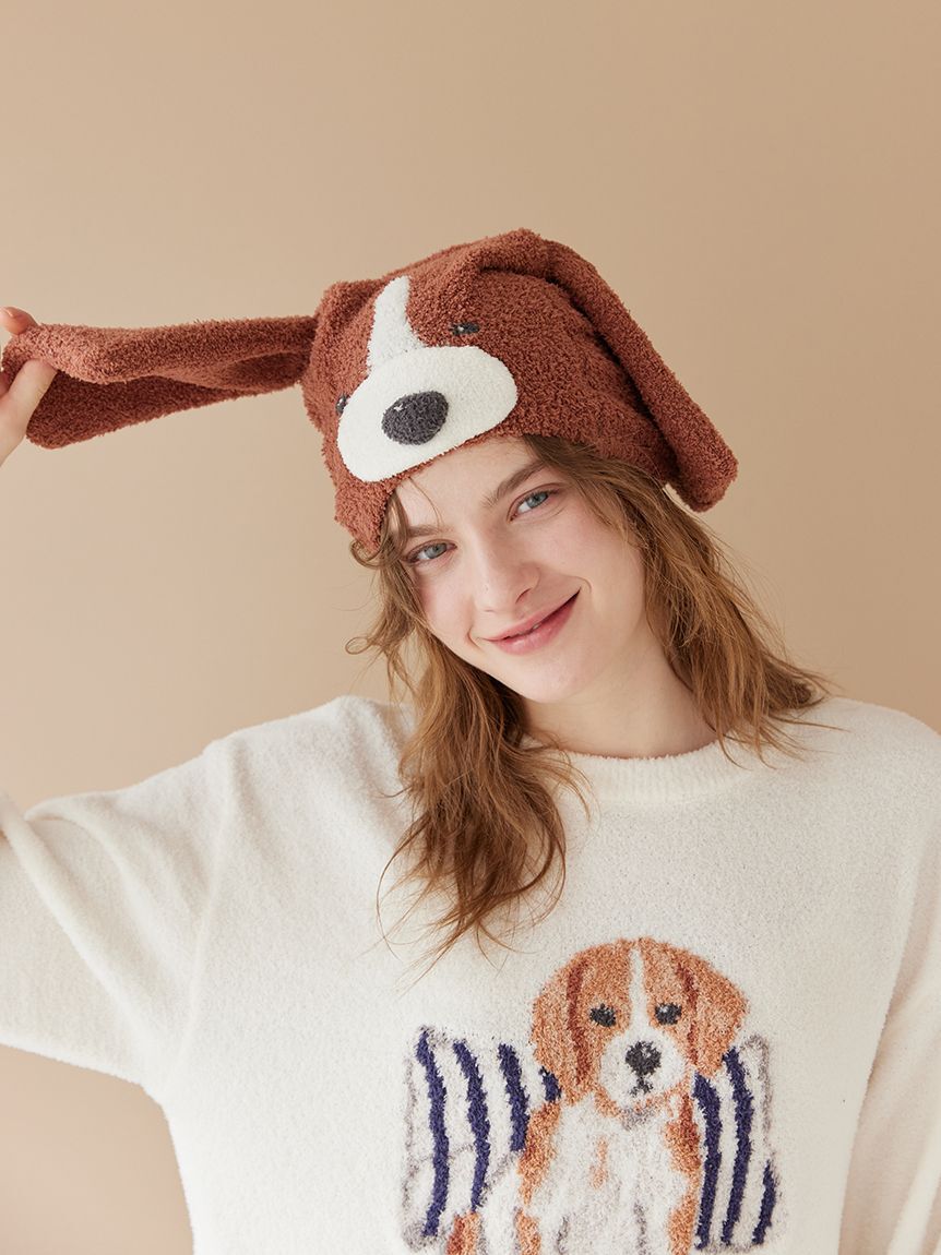 gelato pique Sleep「【Sleep】【UNISEX】ベビモコプレイフルDOG吸水キャップ」|キャップ・キャスケット|BRW