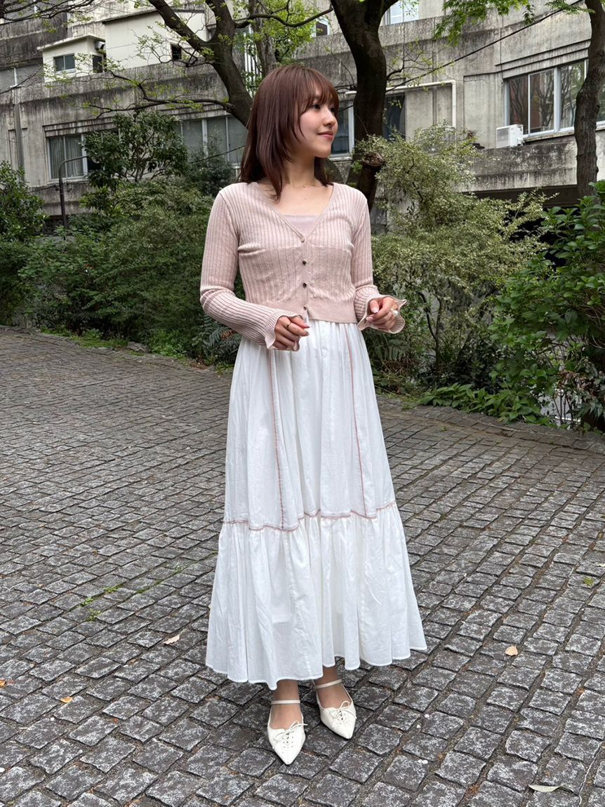 LILY BROWN「【限定カラー】【ウォッシャブル】ニットドッキングワンピース」|ワンピース|