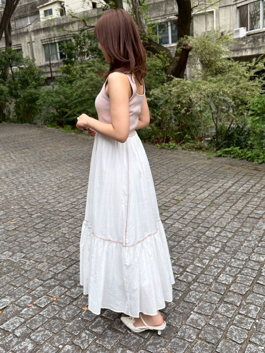 LILY BROWN「【限定カラー】【ウォッシャブル】ニットドッキングワンピース」|ワンピース|