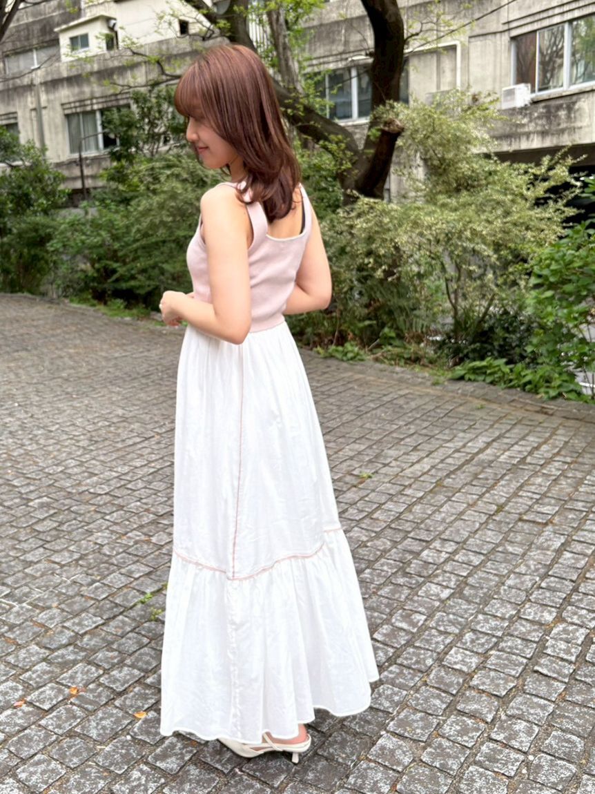 LILY BROWN「【限定カラー】【ウォッシャブル】ニットドッキングワンピース」|ワンピース|