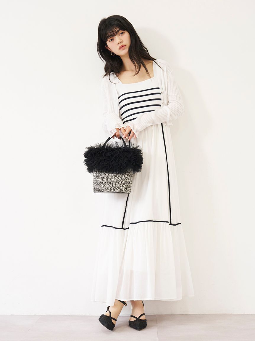 LILY BROWN「【限定カラー】【ウォッシャブル】ニットドッキングワンピース」|ワンピース|