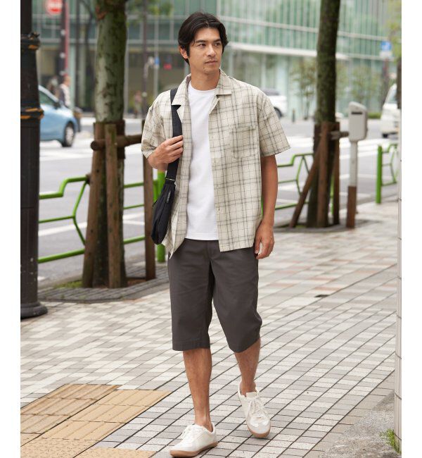 ikka「【MonoMax &times; 小泉孝太郎】Reflax(R)冷感UVオープンカラーシャツ「小泉孝太郎さん着用モデル」」|シャツ・ブラウス|