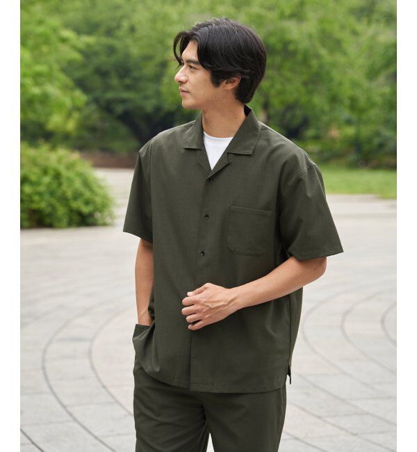 ikka「【MonoMax &times; 小泉孝太郎】Reflax(R)冷感UVオープンカラーシャツ「小泉孝太郎さん着用モデル」」|シャツ・ブラウス|