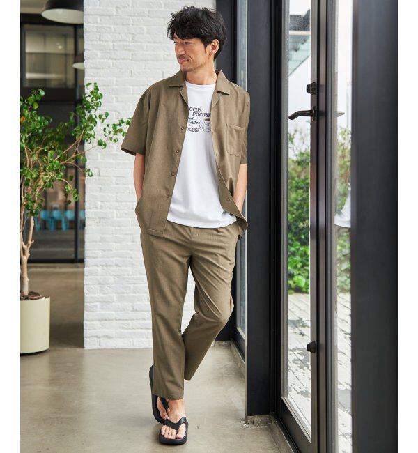 ikka「【MonoMax &times; 小泉孝太郎】Reflax(R)冷感UVオープンカラーシャツ「小泉孝太郎さん着用モデル」」|シャツ・ブラウス|