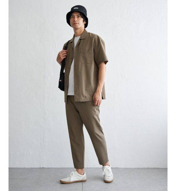 ikka「【MonoMax &times; 小泉孝太郎】Reflax(R)冷感UVオープンカラーシャツ「小泉孝太郎さん着用モデル」」|シャツ・ブラウス|