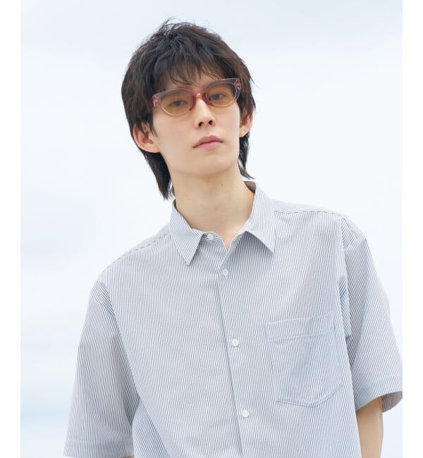  「SUNCUTGlasses/UV100%CUT オーバル型 サングラス [度無し専用] キャッツアイ 太縁 紫外線対策 UVカット」|サングラス|