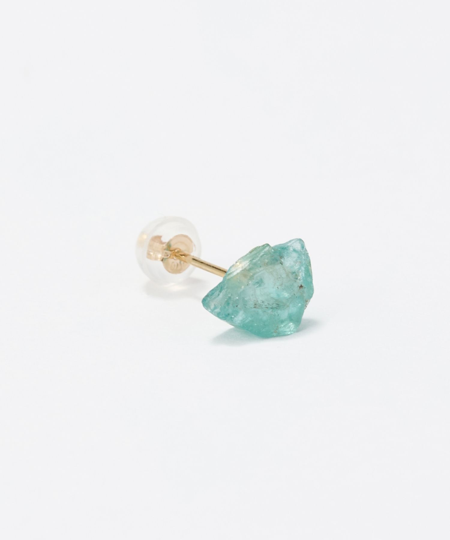 JUPITER「【K10】天然石アンカットピアス/片耳　アパタイト」|ピアス|