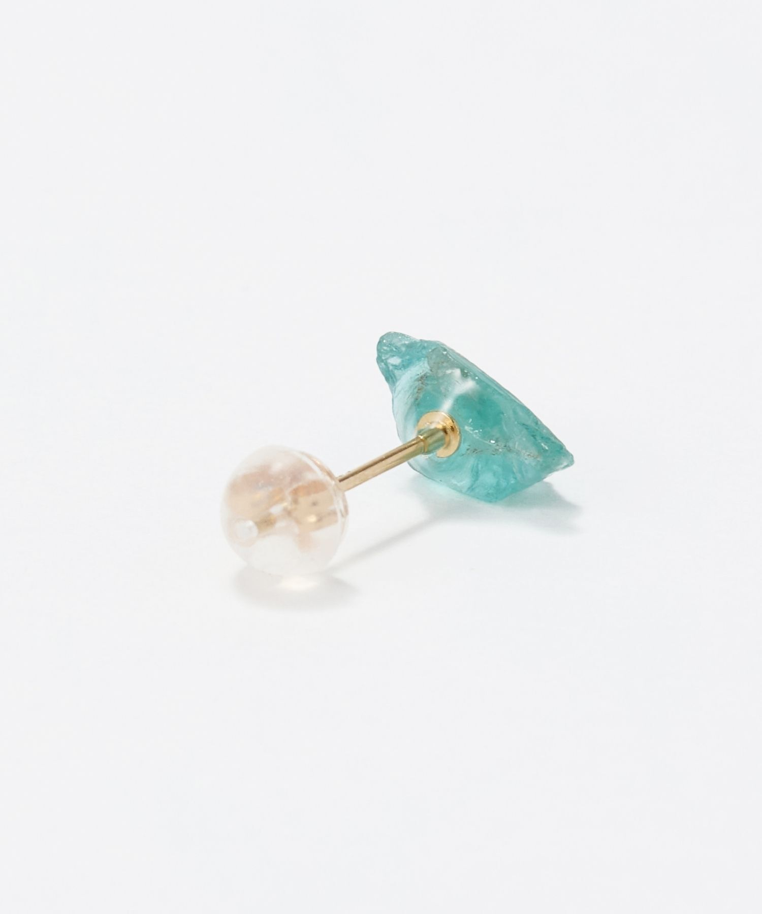 JUPITER「【K10】天然石アンカットピアス/片耳　アパタイト」|ピアス|