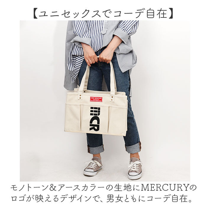 MERCURY「MERCURY マーキュリー キャンバス トートバッグ ポケット 通販 キャンバストート」|トートバッグ|