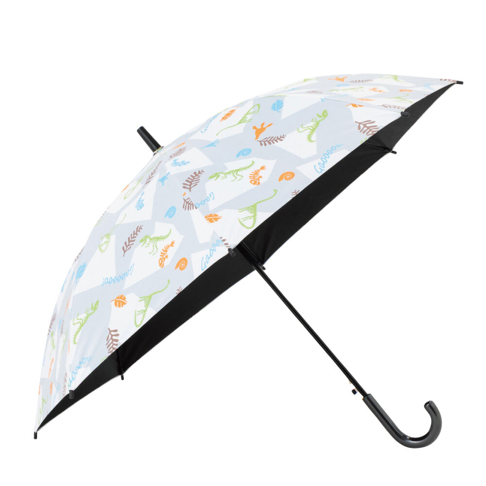 BACKYARD FAMILY「傘 55cm キッズ 男の子 通販 長傘 ジャンプ傘 小学生 晴雨兼用傘 雨傘 日傘 通学 登下校」|傘|グレー1