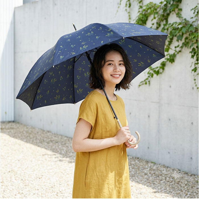 BACKYARD FAMILY「ジャンプ傘 8本骨 60cm レディース 通販 雨傘 長傘 60センチ 晴雨兼用傘 カサ 婦人傘」|傘|