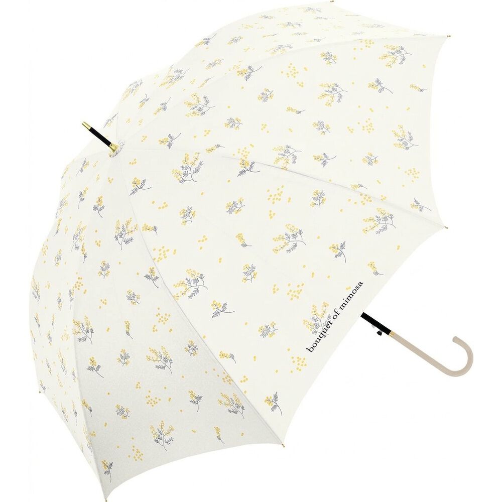 BACKYARD FAMILY「ジャンプ傘 8本骨 60cm レディース 通販 雨傘 長傘 60センチ 晴雨兼用傘 カサ 婦人傘」|傘|ホワイト2