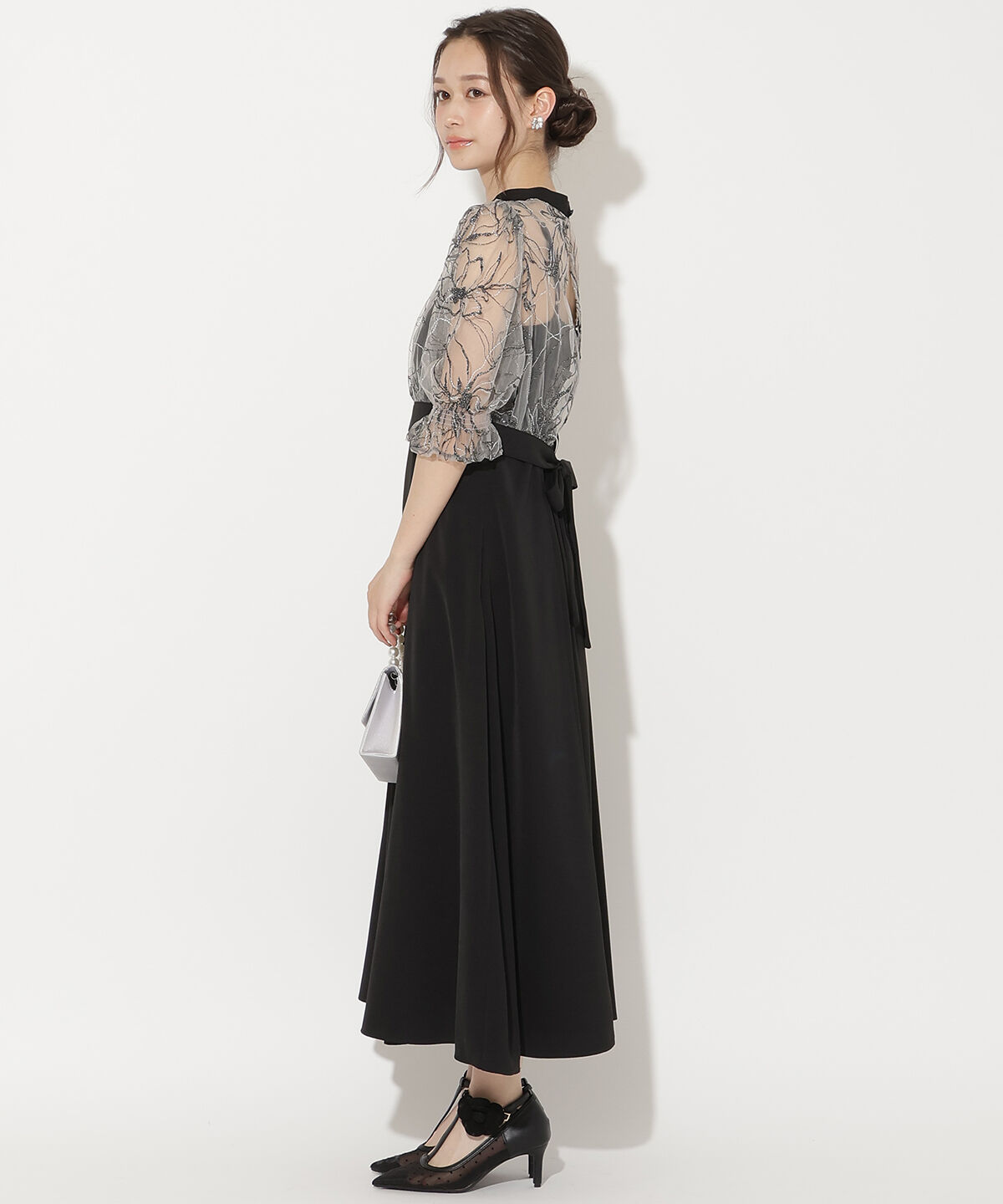 WILLSELECTION「バックウエストリボンブラウス&times;フレアキャミワンピース」|ドレス|