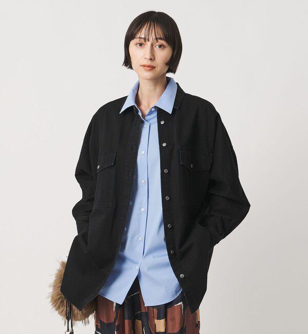 UNITED ARROWS「＜SACRA＞デニム ロングシャツ」|シャツ・ブラウス|