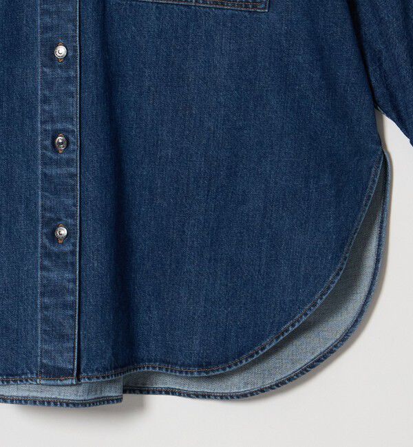 UNITED ARROWS「＜SACRA＞デニム ロングシャツ」|シャツ・ブラウス|