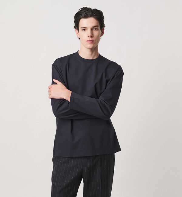 UNITED ARROWS「ポンチ ロングスリーブ Tシャツ デオドラント 抗菌防臭 接触冷感」|Tシャツ・カットソー|