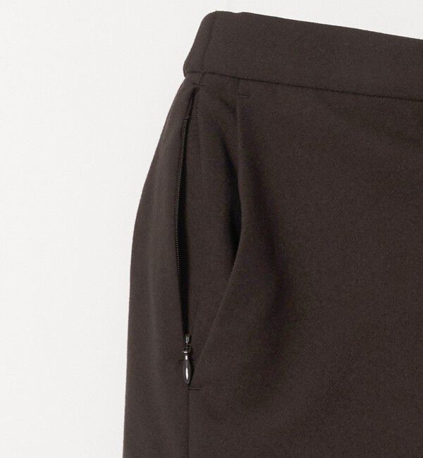 UNITED ARROWS「テックツイル ノープリーツ テーパードスラックス UA COZY ウォッシャブル ヨコストレッチ」|スラックス|