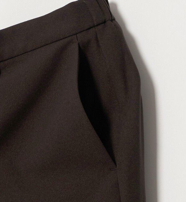 UNITED ARROWS「テックツイル ノープリーツ テーパードスラックス UA COZY ウォッシャブル ヨコストレッチ」|スラックス|