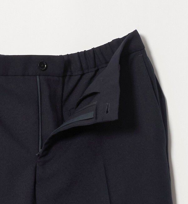 UNITED ARROWS「テックツイル ノープリーツ テーパードスラックス UA COZY ウォッシャブル ヨコストレッチ」|スラックス|