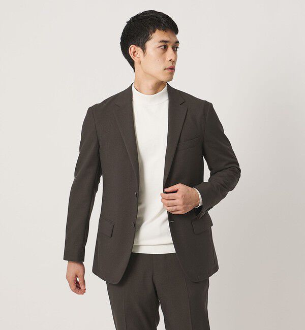 UNITED ARROWS「テックツイル シングル 2ボタン テーラードジャケット UA COZY ウォッシャブル ヨコストレッチ」|テーラードジャケット|