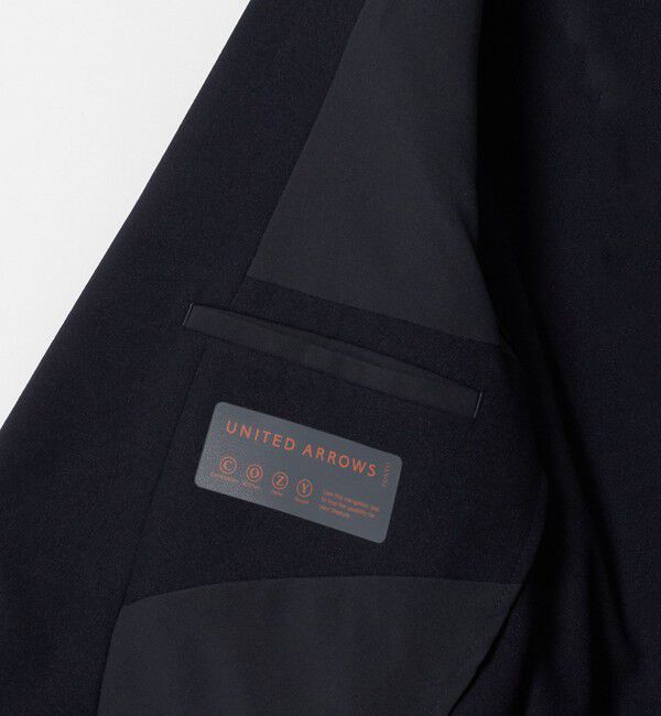 UNITED ARROWS「テックツイル シングル 2ボタン テーラードジャケット UA COZY ウォッシャブル ヨコストレッチ」|テーラードジャケット|