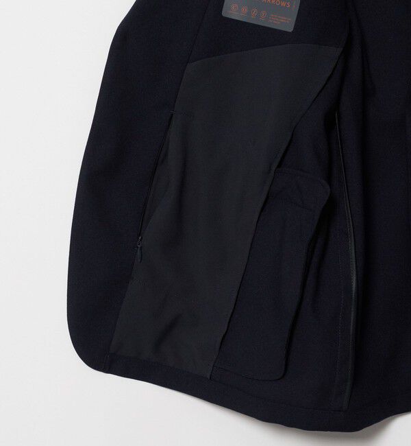UNITED ARROWS「テックツイル シングル 2ボタン テーラードジャケット UA COZY ウォッシャブル ヨコストレッチ」|テーラードジャケット|