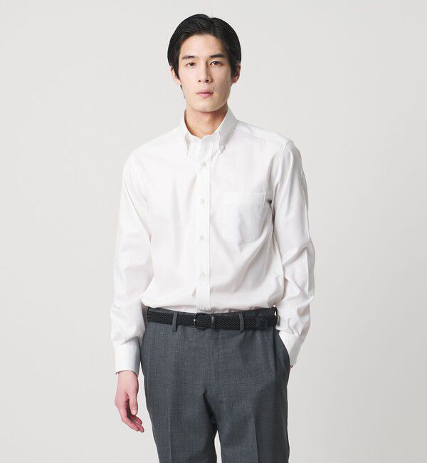 UNITED ARROWS「イージーケア AG ロイヤルオックス ボタンダウン シャツ 抗菌防臭」|シャツ・ブラウス|