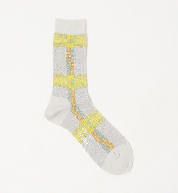 UNITED ARROWS「＜ANTIPAST＞ チェック ソックス」|ソックス|LT.GRAY