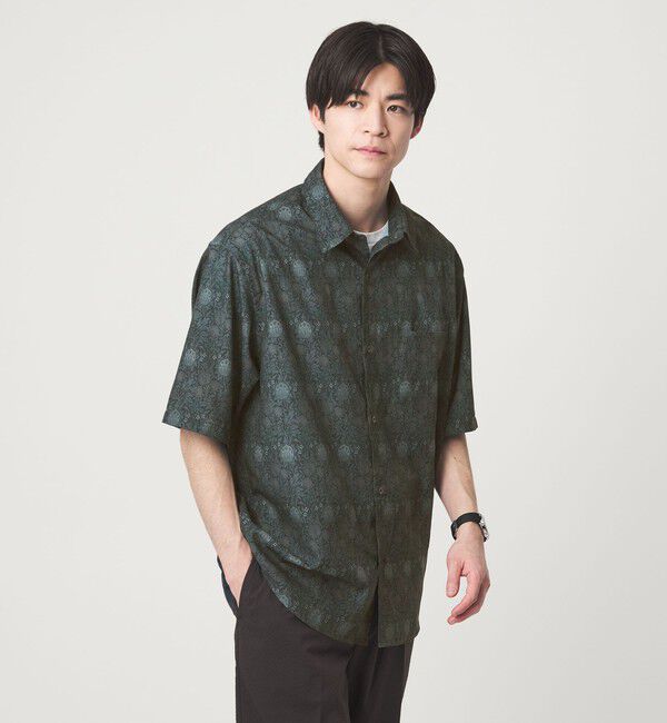 UNITED ARROWS green label relaxing「William Morris ジャストルーズ 半袖 シャツ」|シャツ・ブラウス|