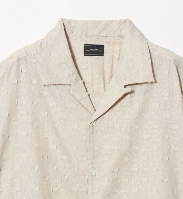 UNITED ARROWS green label relaxing「コットン ジャカード オープンカラー 半袖 シャツ」|シャツ・ブラウス|