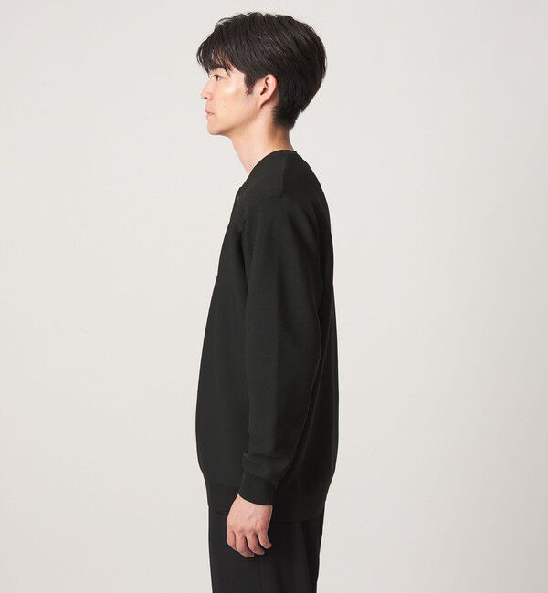 UNITED ARROWS green label relaxing「【WEB限定】ガーター編み ヘンリーネック ニット」|ニット・セーター|