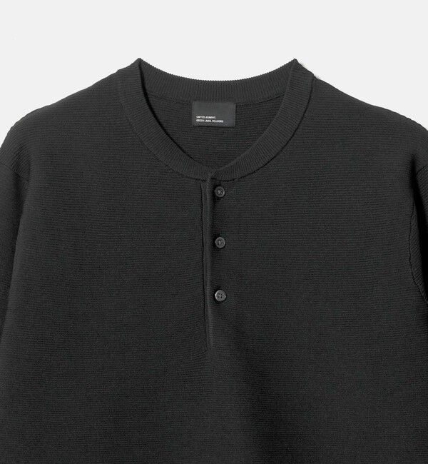 UNITED ARROWS green label relaxing「【WEB限定】ガーター編み ヘンリーネック ニット」|ニット・セーター|