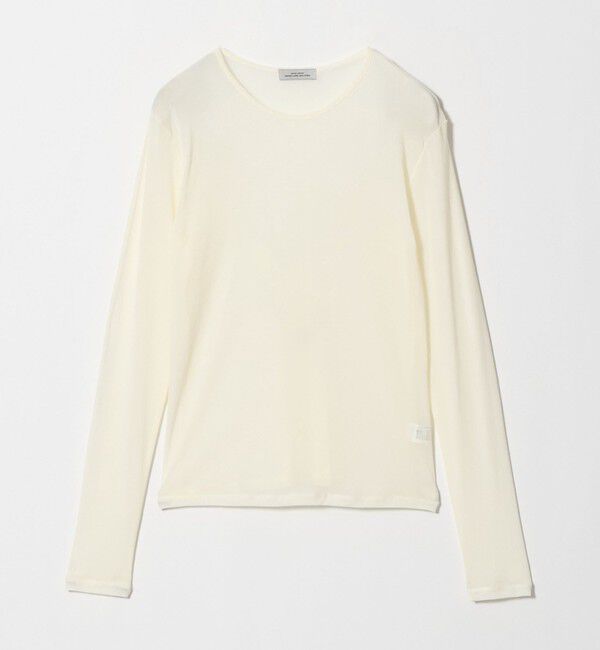 UNITED ARROWS green label relaxing「チュール シアー クルーネック プルオーバー カットソー」|Tシャツ・カットソー|OFF WHITE