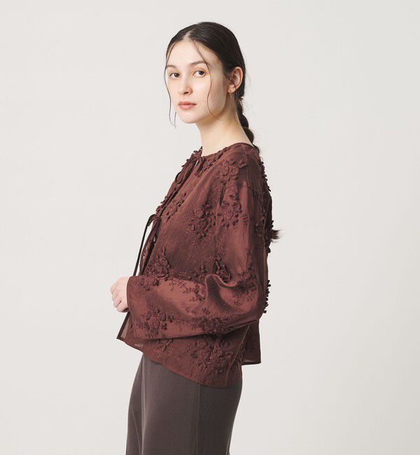 BEAUTY&YOUTH UNITED ARROWS「セルロースナイロン エンブロイダリーシャツ 2WAY」|シャツ・ブラウス|