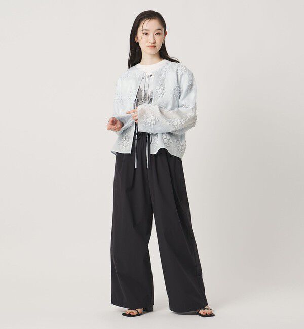 BEAUTY&YOUTH UNITED ARROWS「セルロースナイロン エンブロイダリーシャツ 2WAY」|シャツ・ブラウス|