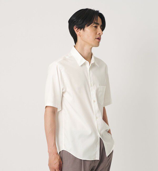 BEAUTY&YOUTH UNITED ARROWS「クリア オックスフォード デオドラント レギュラー 半袖シャツ SLIM型 抗菌防臭」|シャツ・ブラウス|